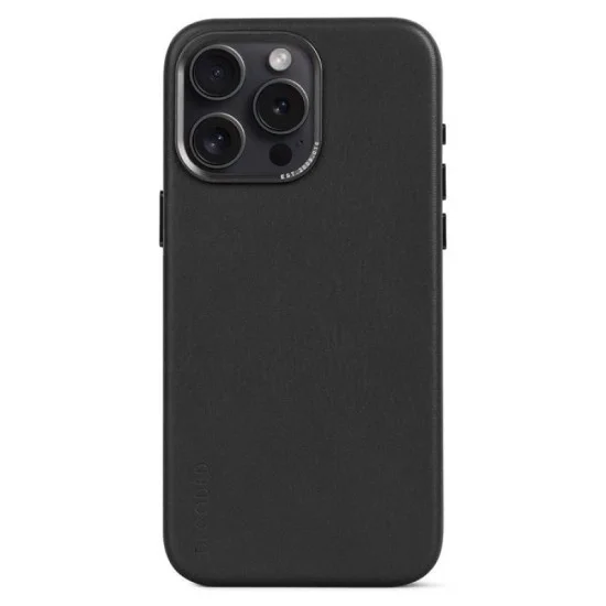 Cover Iphone 15 Pro Max Leather Magsafe Decoded - Black